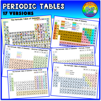 Preview of Periodic Table Clipart (17 Versions)