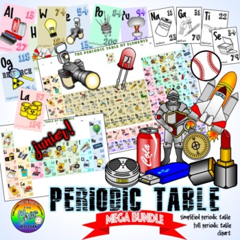 Preview of Periodic Table Clipart (Full Version) [UPGRADED]