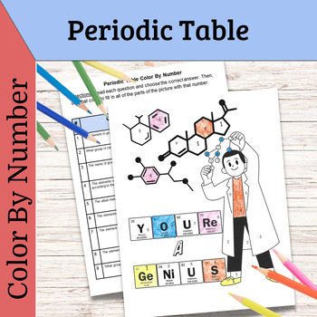 Periodic Table Color By Number PDF by JayZee | TPT