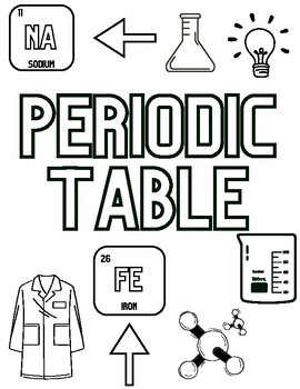 Periodic Table Doodle coloring sheet by Vivian George | TPT