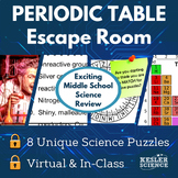 Periodic Table Escape Room - 6th 7th 8th Grade Science Rev
