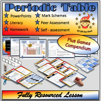 Preview of Periodic Table Explained Fully Resourced Lesson Plus Three Game Compendium