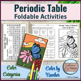 Periodic Table Foldable Color by Category & Color by Numbe