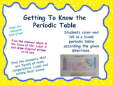 Periodic Table - Getting To Know the Periodic Table