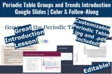 Periodic Table Groups and Trends | Color & Follow Along Slides 