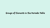 Periodic Table History & Groups Lesson