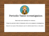 Periodic Table Investigation - Task Cards