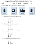 Periodic Table Mastery Test