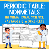 Periodic Table Nonmetals: Informational Science Passages &