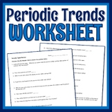 Periodic Table Families Worksheet Periodic Trends Review M