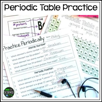 Preview of Periodic Table Practice