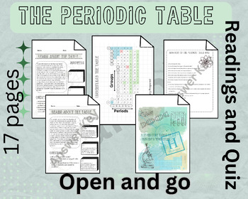 Preview of Periodic Table Readings and Quiz