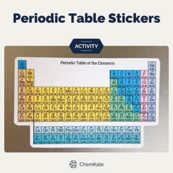 Preview of Periodic Table Stickers for Vinyl Sheet or 2" x 4" Labels