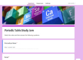 Periodic Table Study Jam - Great for INTRO