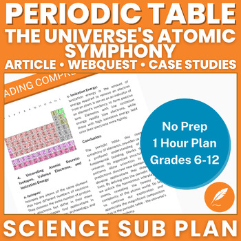 Preview of Periodic Table: Mendeleev's Chemical Elements (NO PREP Sub) Activities++