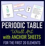 Periodic Table Wall Art with Anchor Sheets- the First 20 Elements
