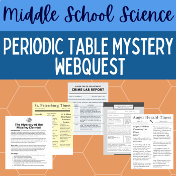 Preview of Periodic Table Webquest Mystery of the Missing Element NGSS Chemistry