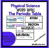Periodic Table Vocabulary Word Wall and Practice - English