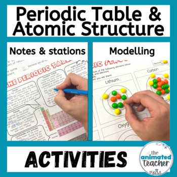 Preview of Periodic Table and Atomic Structure Activity Stations Middle School Science