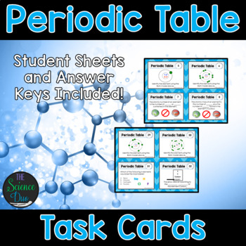 Preview of Periodic Table and Atoms Task Cards