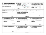 Periodic Table and Atoms Walking Review
