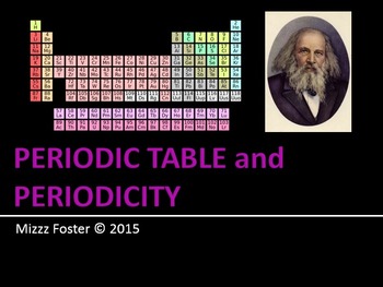 Periodic Table and Periodicity Editable PowerPoint by Mizzz Foster