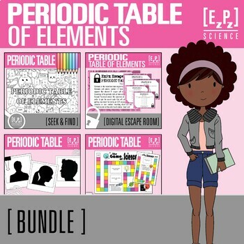 Preview of Periodic Table of Elements Activity Bundle | Science Practice and Review Games