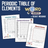 Atom Periodic Table of Elements Word Search Puzzle Vocabul