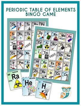 Preview of Periodic Table of Elements BINGO Game For Classrooms