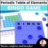 Periodic Table of Elements Bingo - Chemistry Science Revie