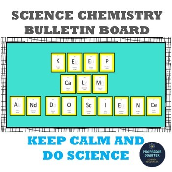 Preview of Science Bulletin Board Back to School Keep Calm and Do Science
