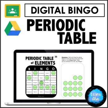 Preview of Periodic Table of Elements Digital Bingo ⭐ Science Game | Google Slides™