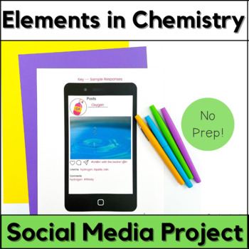 Preview of Periodic Table of Elements - Element Project - Social Media Profile