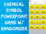 NGSS Periodic Table of Elements Game with Slide Randomizer