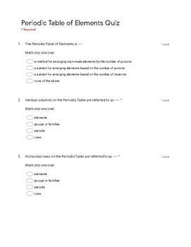 periodic table of elements quiz pdf printable by hemlock science shop