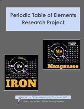 Preview of Periodic Table of Elements_ Research TPT