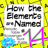 Periodic Table of Elements Scavenger Hunt Puzzle #14 How t