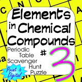 Periodic Table of Elements Scavenger Hunt Puzzle #3 Elemen