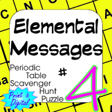 Periodic Table of Elements Scavenger Hunt Puzzle #4 Elemen