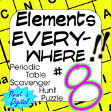 Periodic Table of Elements Scavenger Hunt Puzzle #8 Elemen