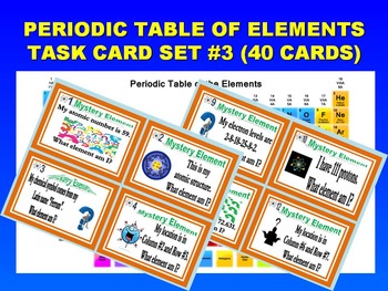 periodic table task cards