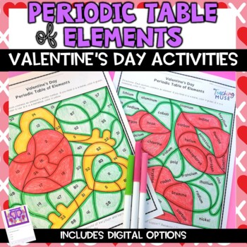 Preview of Periodic Table of Elements Valentine's Day Activity