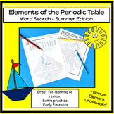 Periodic Table of Elements Word Search - Summer Edition