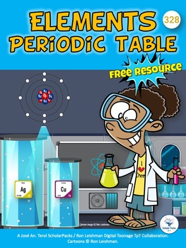 Preview of Periodic Table of the Elements. Freebie. Color