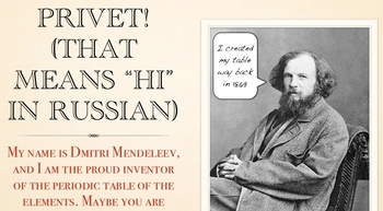 Periodic table Dmitri Mendeleev powerpoint, notes ...