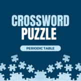 Periodic table cross word puzzle