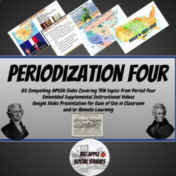 Preview of Periodization Four 1800-1848 APUSH Google Slides