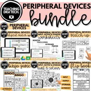 Preview of Peripheral Devices BUNDLE - Input, Output & Storage Devices ACTDIK007