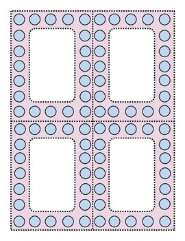 Perky Polka Dots Blue and Lilac by Write Teach Laugh | TpT
