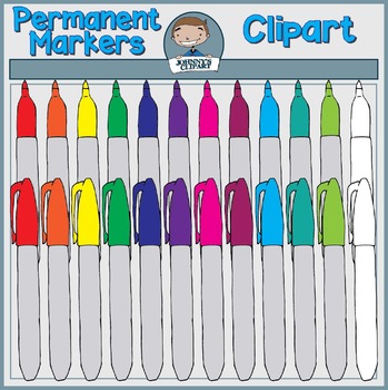 Permanent Marker Clipart by Johnny's Clipart | Teachers Pay Teachers